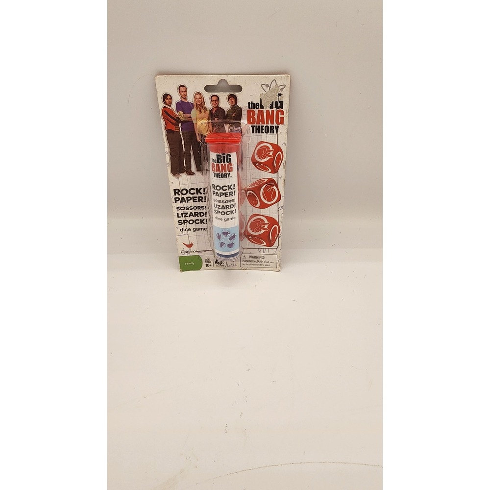 Big Bang Theory Rock Paper Scissors Lizard Spock Dice Game Cardinal New 62001